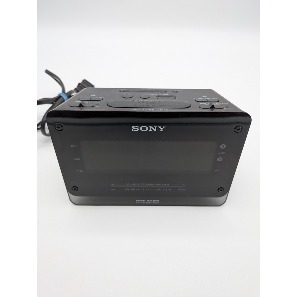 Sony Dream Machine FM/AM Clock Radio ICF-C414 Tested / Working